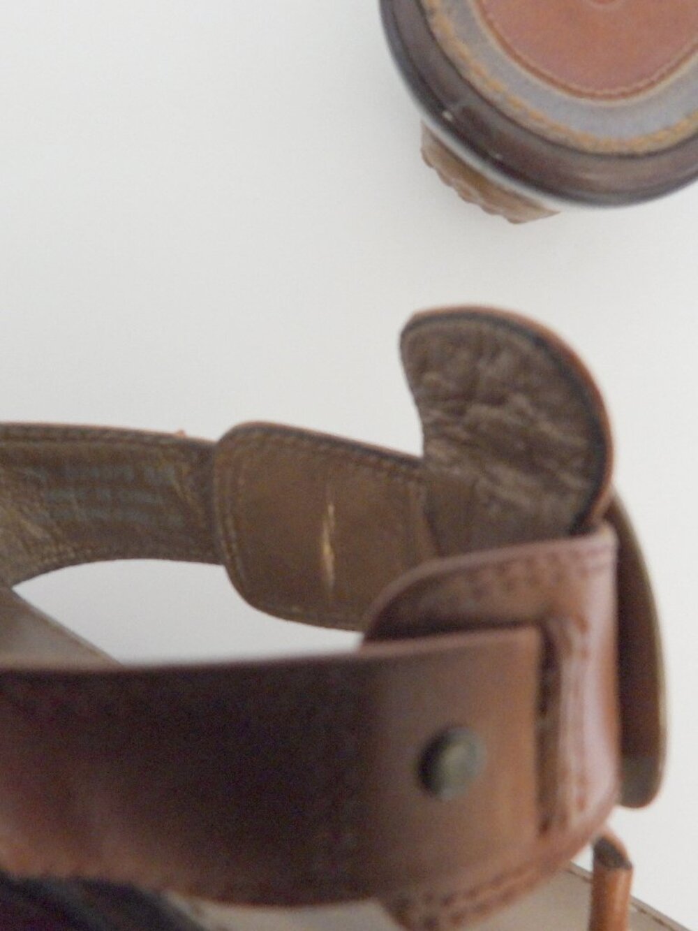 Cole Haan Nike Air Tan Leather Sandals Sz 8-1/2 - Picture 2 of 7